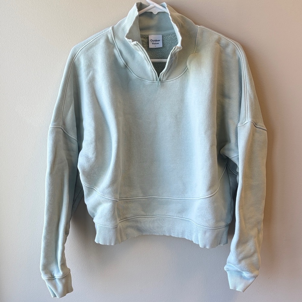 Outdoor Voices Mint Sweatshirt Pullover